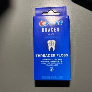 Crest Braces Care Glide Pro-Health Threader Floss - 30 Single-Use Packets